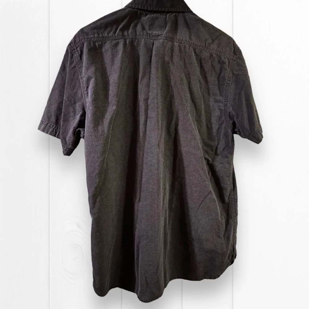 Men’s Levi’s Button Front Shirt XL Gray Pocket Short Sleeves